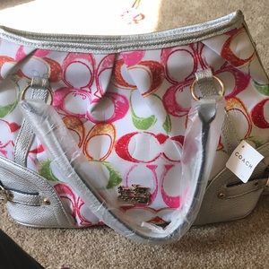 Multicolor coach purse. *this is NOT authentic!*